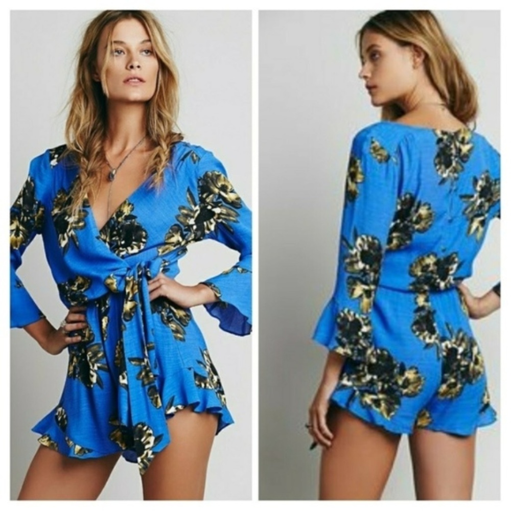 Free People All The Right Ruffles Romper
